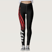 cool black usa american vlag sexy design leggings (Voorkant)