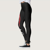 Cool Black USA Flag Patroon Vrouwen mode Design Leggings (Links)
