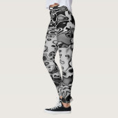 Cool Black White Grey Pattern Leggings (Links)