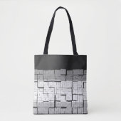 Cool Black White Grey Pattern Tote Bag (Voorkant)