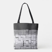 Cool Black White Grey Pattern Tote Bag (Achterkant)