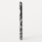 COOL Black White Silver Grey Curvy Line Patroon Case-Mate iPhone Case (Achterkant/links)