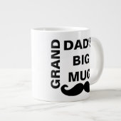 Cool Black & White Vaderdag Grand Dad's Big Grote Koffiekop (Voorkant rechts)