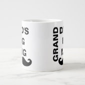 Cool Black & White Vaderdag Grand Dad's Big Grote Koffiekop (Voorkant)
