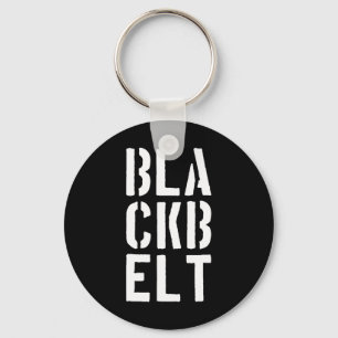 Cool Blackbelt Martial Arts Gift Bold Black Belt Sleutelhanger