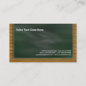 Cool Blackboard Chalkboard - Schoolleraar Visitekaartje (Achterkant)