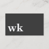 Cool, blau, schwarz | Kartenhaus Modern Visitekaartje (Achterkant)