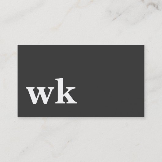 Cool, blau, schwarz | Kartenhaus Modern Visitekaartje (Achterkant)