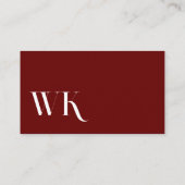 Cool, blau, schwarz | Kartenhaus Modern Visitekaartje (Achterkant)