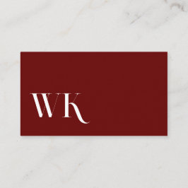 Cool, blau, schwarz | Kartenhaus Modern Visitekaartje