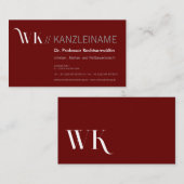 Cool, blau, schwarz | Kartenhaus Modern Visitekaartje (Voorkant / Achterkant)