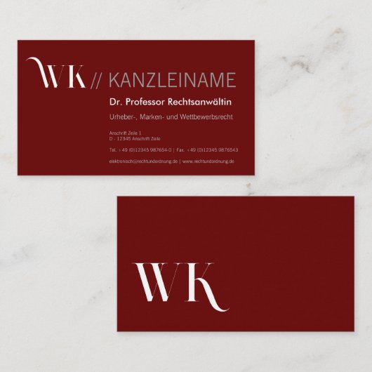 Cool, blau, schwarz | Kartenhaus Modern Visitekaartje (Voorkant / Achterkant)