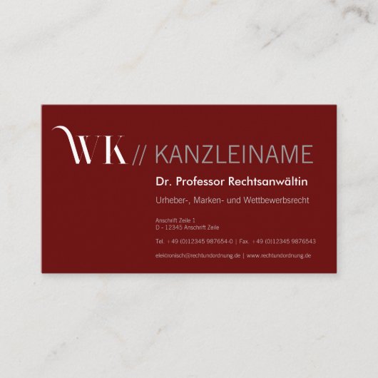 Cool, blau, schwarz | Kartenhaus Modern Visitekaartje (Voorkant)