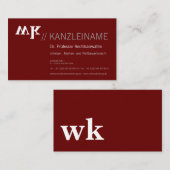 Cool, blau, schwarz | Kartenhaus Modern Visitekaartje (Voorkant / Achterkant)