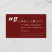 Cool, blau, schwarz | Kartenhaus Modern Visitekaartje (Voorkant)