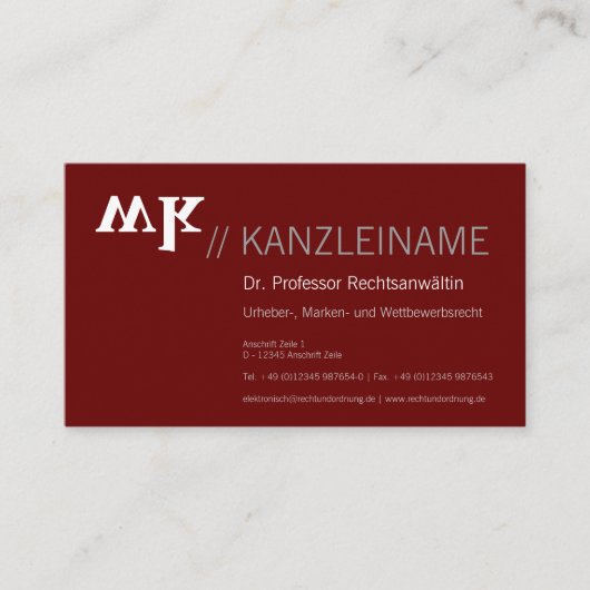 Cool, blau, schwarz | Kartenhaus Modern Visitekaartje (Voorkant)