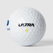 Cool blauw 70e verjaardagsfeestje aangepaste golfb golfballen (Logo)