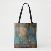 Cool Blauwgroen Cooper Patina Turquoise Tote Bag (Voorkant)