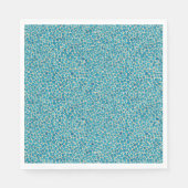 Cool Blauwgroen krokodil Aligator Reptiel Huidpatr Servet (Voorkant)