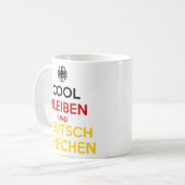 Cool Bleiben und Deutsch Sprechen Koffiemok (Voorkant links)