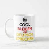 Cool Bleiben und Deutsch Sprechen Koffiemok (Links)