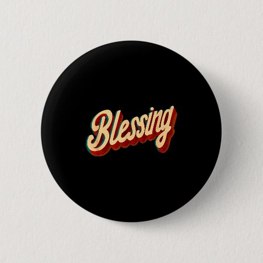 Cool Blessing Emblem For Boys And Girls  Ronde Button 5,7 Cm (Voorkant)