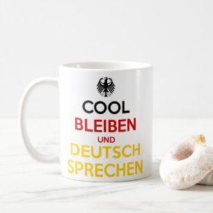 Cool blijven en Duits spreken Koffiemok