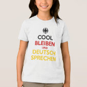 Cool blijven en Duits spreken Tri-Blend Shirt (Voorkant)