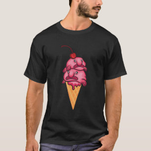 Cool Blobfish Gift Grappige Blobfish Ice Cream voo T-shirt