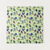 Cool Bloemmotief Wandkleed (Voorkant)