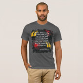 Cool Blood Spatter Your Crime Book Quote T-shirt (Voorkant volledig)