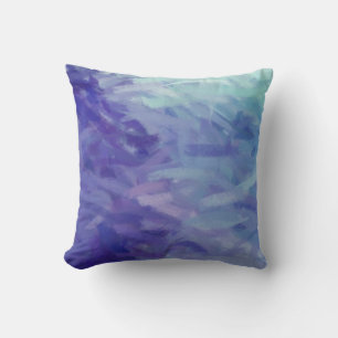 Cool Blue Abstract Art Painting 3 Kussen