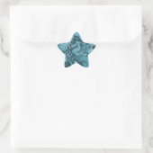 Cool blue abstract design stickers (Tas)