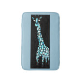 Cool Blue Abstract Giraffe Art Badmat (Voorkant Verticaal)