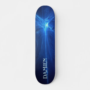 Cool Blue Abstract Persoonlijk Skateboard