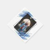 Cool Blue Abstract Photo Graduparty Servet (Hoek)