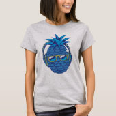 Cool Blue Ananas T-shirt (Voorkant)