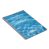 Cool Blue Aquatic Pool Water Swimming Clear Cool B Notitieboek (Rechterzijde)