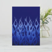 Cool Blue Automotive Racing Flames (Staand voorkant)