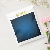 Cool Blue-Black Grainy Vignette Bedankzakje (Gezegeld)