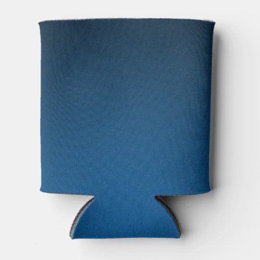 Cool Blue-Black Grainy Vignette Blikjeskoeler (Voorkant)