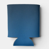 Cool Blue-Black Grainy Vignette Blikjeskoeler (Achterkant)