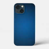 Cool Blue-Black Grainy Vignette Case-Mate iPhone Case (Achterkant)