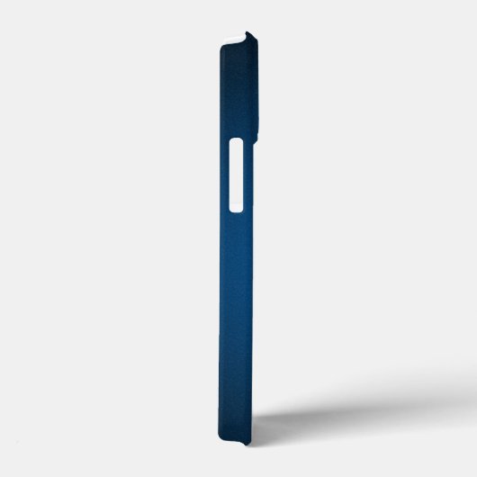 Cool Blue-Black Grainy Vignette Case-Mate iPhone Case (Achterkant / Rechts)