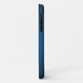 Cool Blue-Black Grainy Vignette Case-Mate iPhone Case (Achterkant/links)