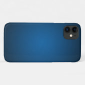 Cool Blue-Black Grainy Vignette Case-Mate iPhone Case (Achterkant (horizontaal))