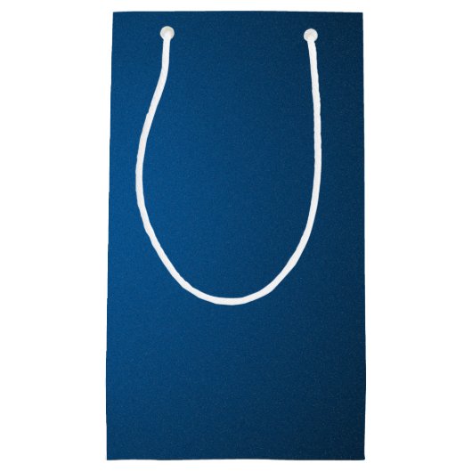 Cool Blue-Black Grainy Vignette Klein Cadeauzakje (Voorkant)