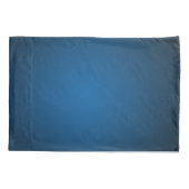 Cool Blue-Black Grainy Vignette Kussensloop (Achterkant)