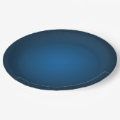 Cool Blue-Black Grainy Vignette Papieren Bordje (Gekanteld)