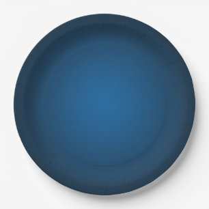 Cool Blue-Black Grainy Vignette Papieren Bordje